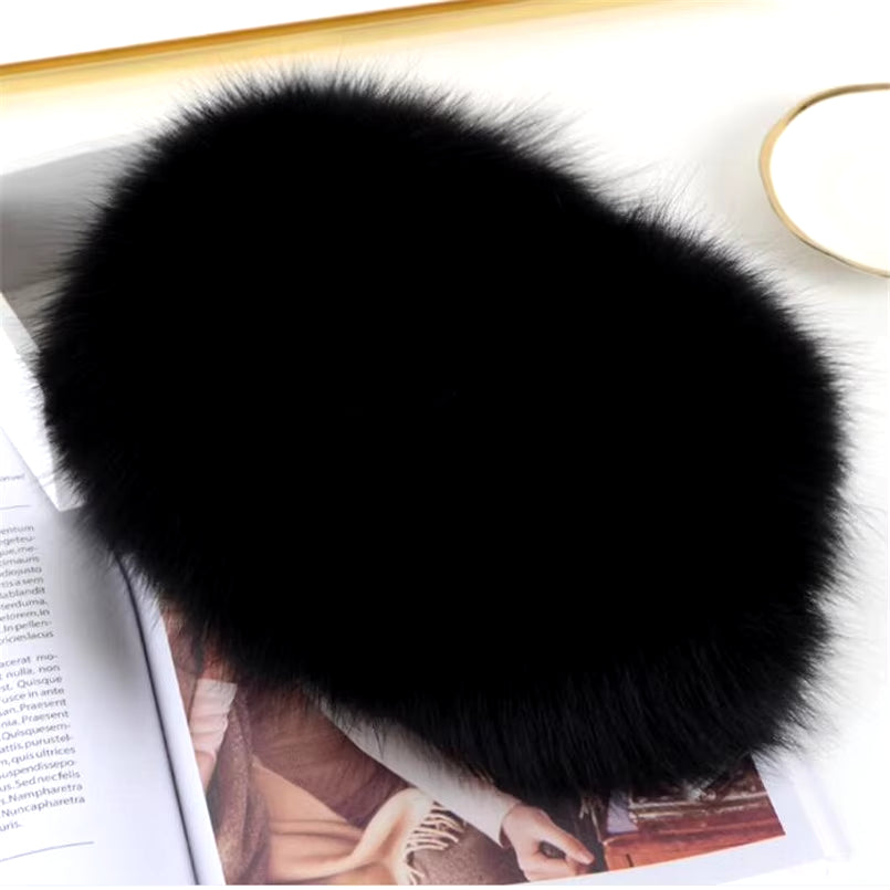 Real Raccoon Fur Earmuffs Winter Accessories Women Warm Genuine Fox Fur Ear Muffs Warmer Cover 2020 New Female Earmuff E16