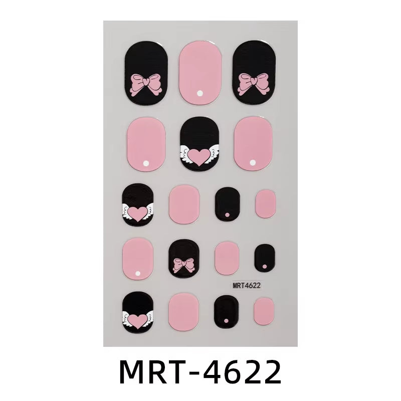 New Children Nail Stickers Cartoon DIY Nail Decorative Sticker Girls Cute Nails Temporary Stickers Kids Nails Art Stickers