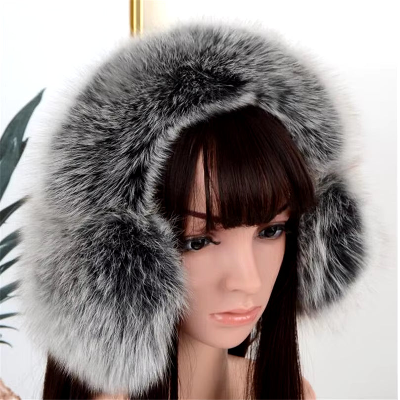 Real Raccoon Fur Earmuffs Winter Accessories Women Warm Genuine Fox Fur Ear Muffs Warmer Cover 2020 New Female Earmuff E16